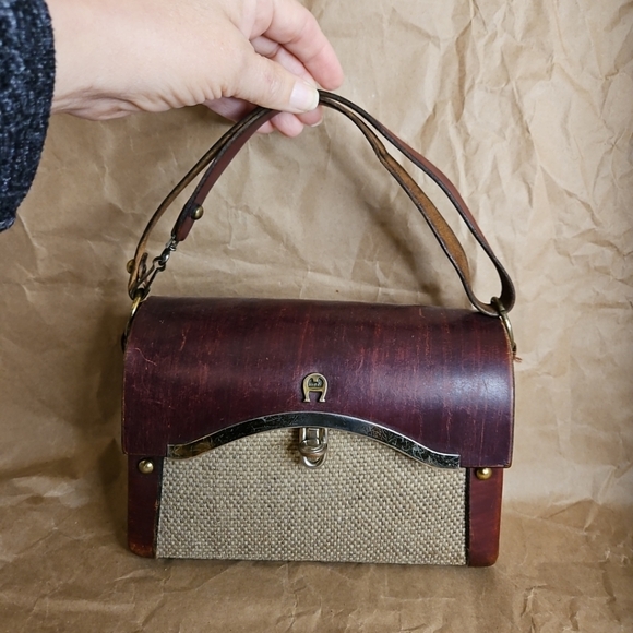 Etienne Aigner Handmade Vintage Turnlock Bag, Purse - Picture 2 of 16